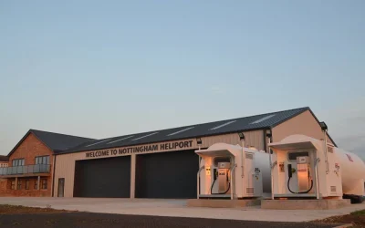 Helicopter Rotors Running Refuelling with Jet-A1 Fuel